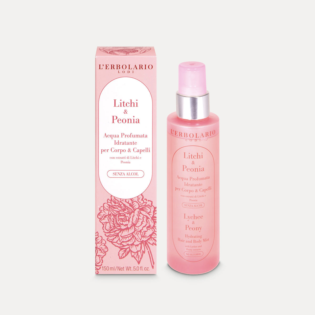 L'Erbolario Acqua Profumata Litchi & Peonia 100ml