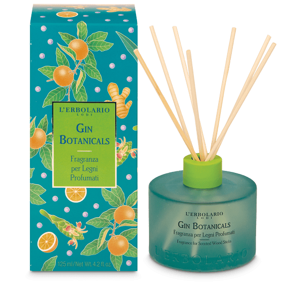 L'Erbolario Gin Botanicals Fragranza Ambiente Bastoncini 125ml