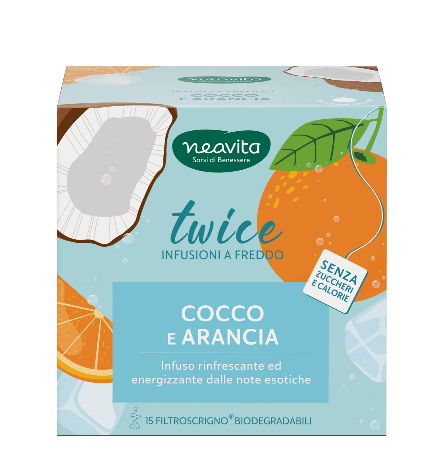 Twice Infuso a freddo Cocco e Arancia 15 FiltroScrigno