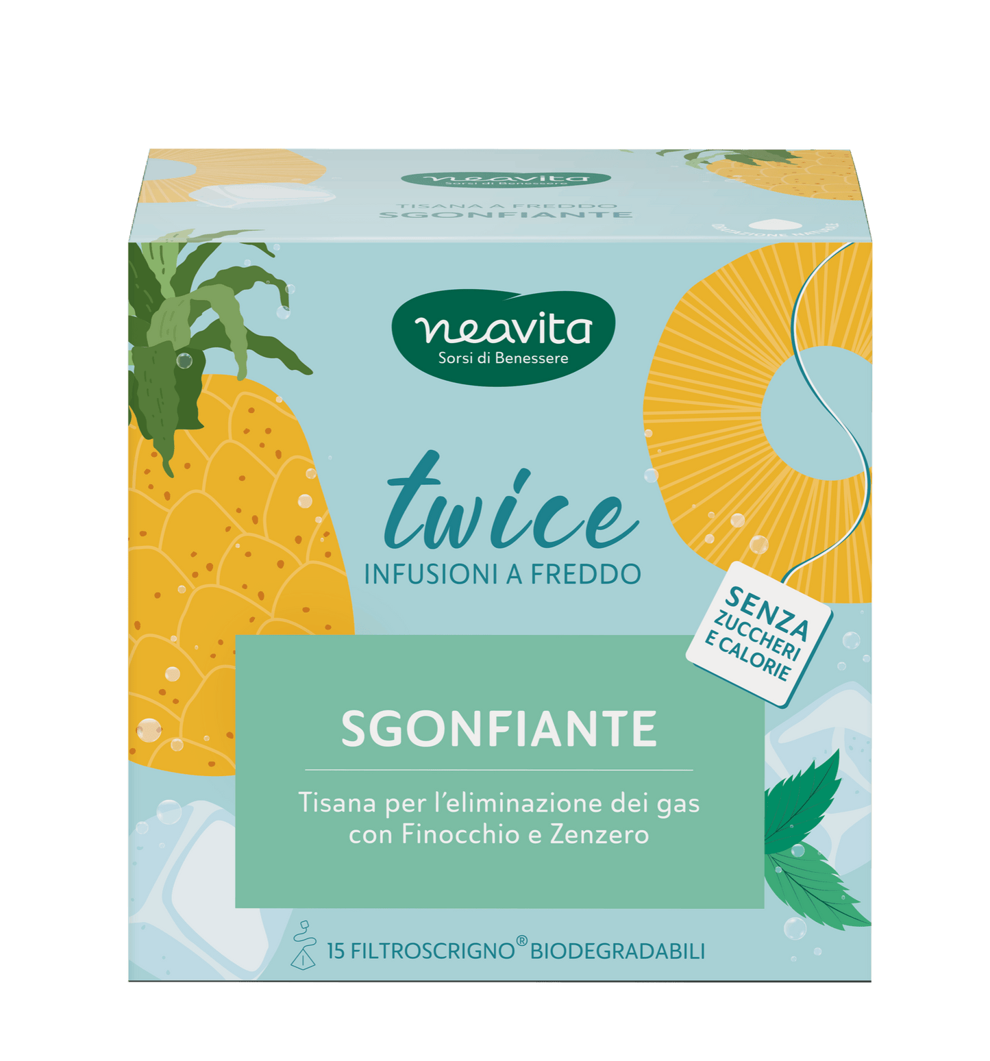 Twice Tisana a freddo Sgonfiante 15 FiltroScrigno