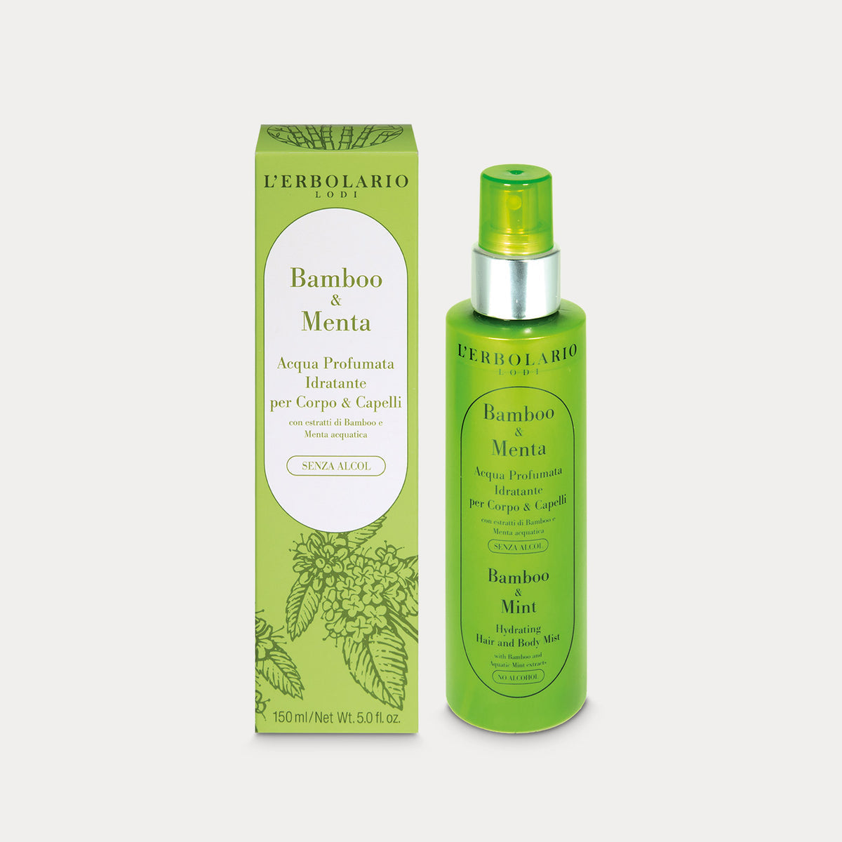 L'Erbolario Acqua Profumata Bamboo & Menta 100ml