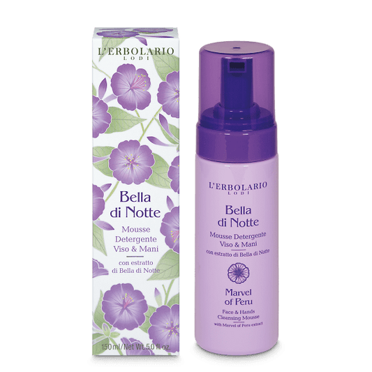 L'Erbolario Bella di Notte Mousse Detergente Viso e Mani 150ml