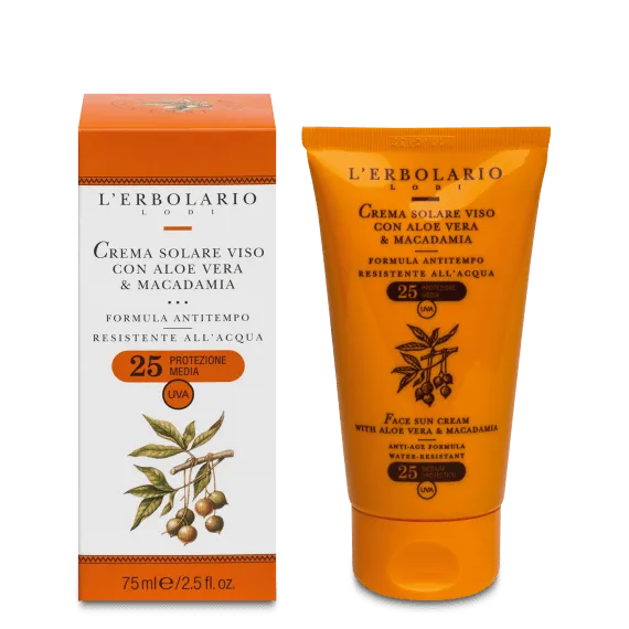 Crema Solare viso antiage spf25,  L'Erbolario