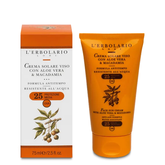 Crema Solare viso antiage spf25,  L'Erbolario
