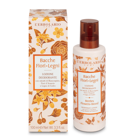L'Erbolario Bacche Fiori Legni Lozione Deodorante 100ml