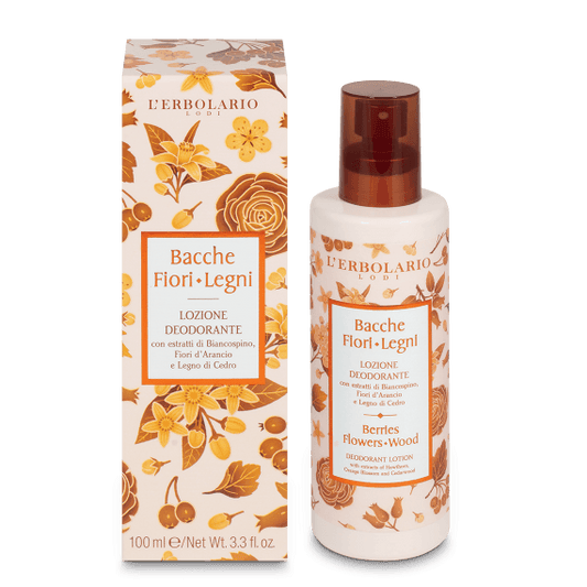 L'Erbolario Bacche Fiori Legni Lozione Deodorante 100ml