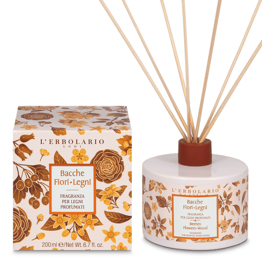 L'Erbolario Bacche Fiori Legni Fragranza per Legni Profumati 200ml