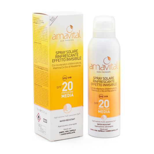Amavital Spray Solare Invisibile SPF 20