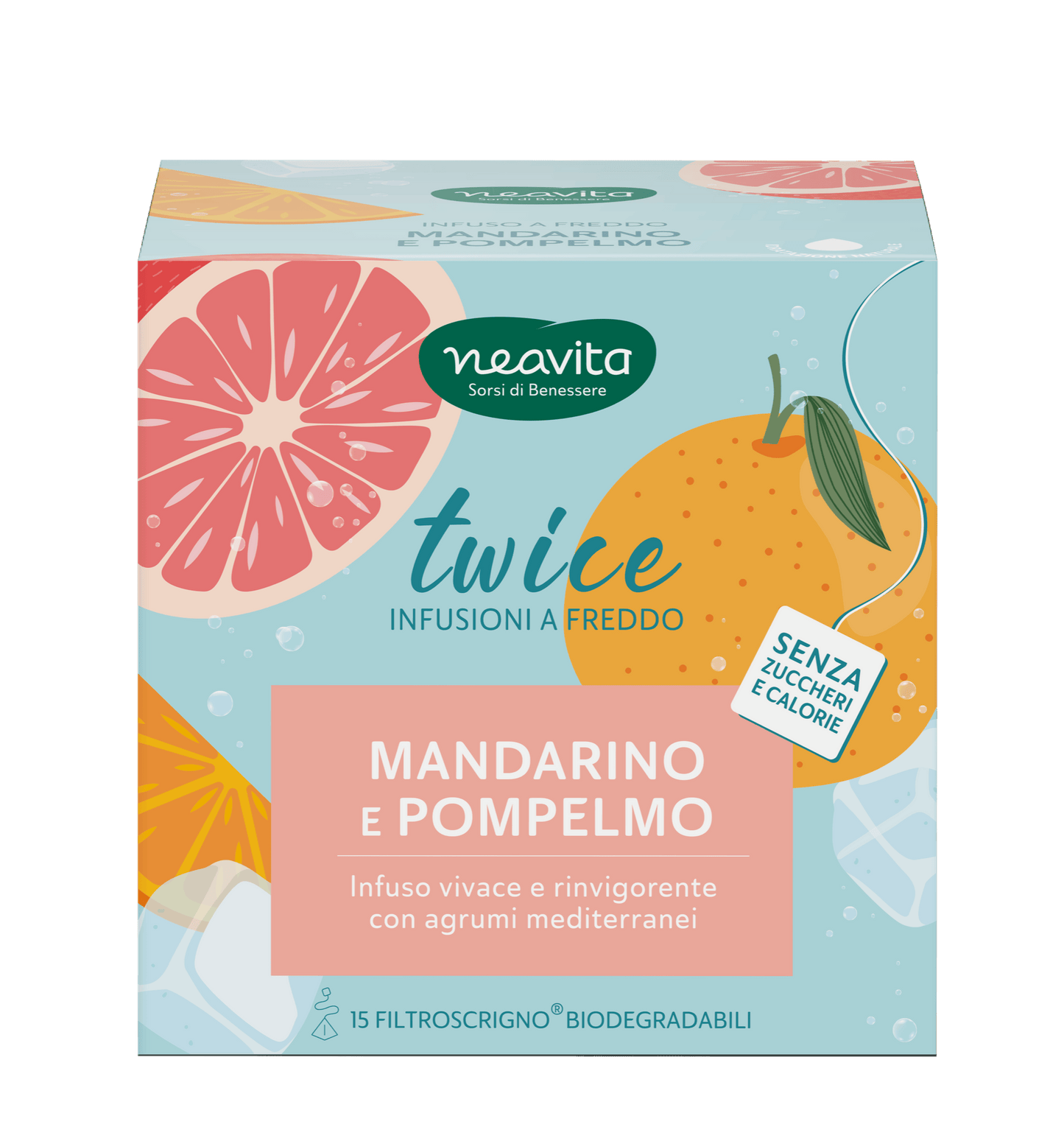 Twice Infuso a freddo Mandarino e Pompelmo 15 FiltroScrigno