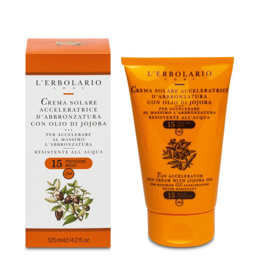 Crema Solare acceletratrice d’abbronzatura spf15 125ml, L'Erbolario