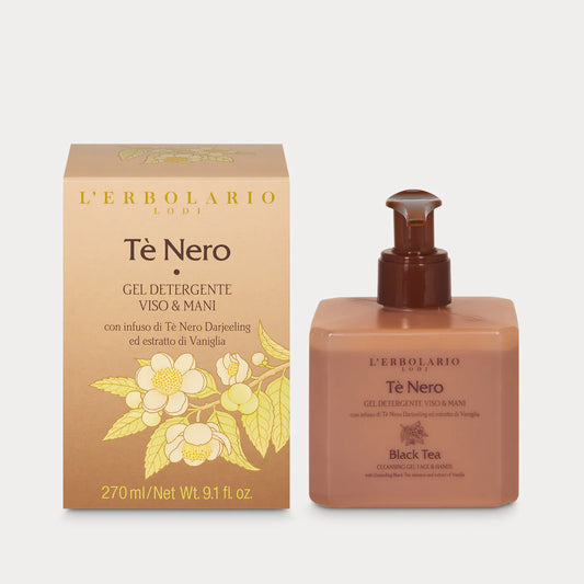 L'Erbolario Te' Nero Gel Detergente Viso & Mani 270ml